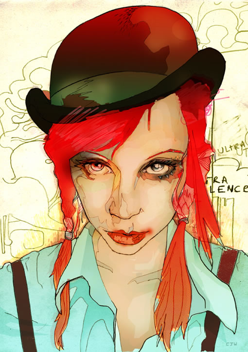 Christian J.Ward 插画作品 佳作欣赏 蓝色理想